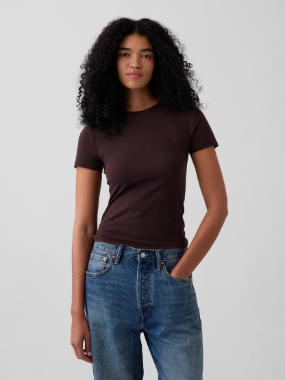 CloseKnit Jersey T-Shirt - Terra brown