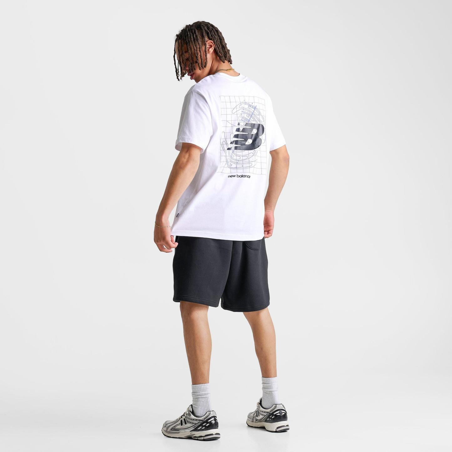 Men's New Balance Vision Graphic T-Shirt - White/Blue - view 2