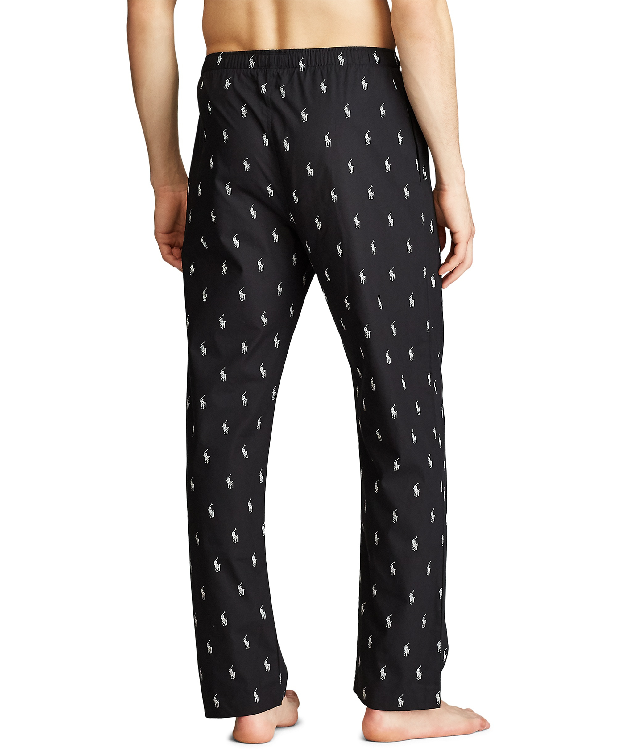 Polo Ralph Lauren Men's Polo Player Pajama Pants - Black/White