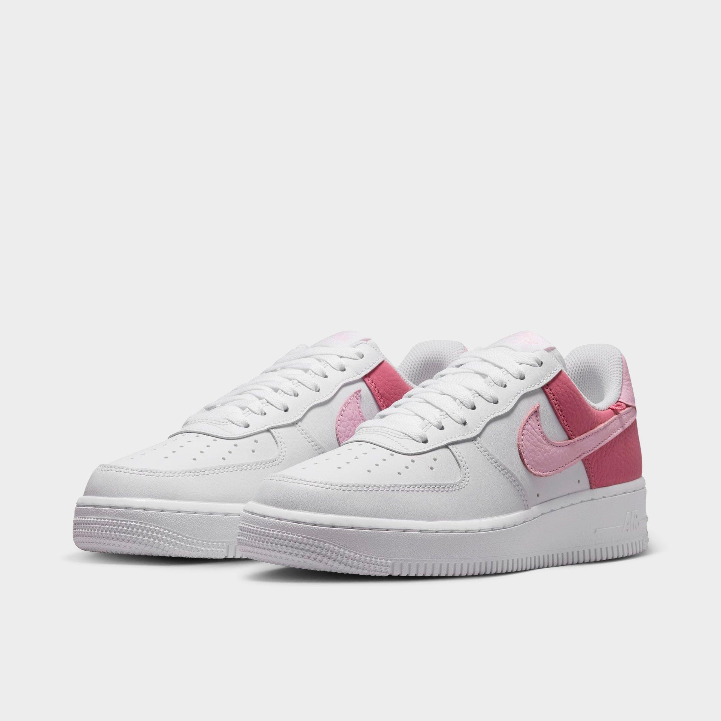 Women's Nithtke Air Force 1 Low SE Casual Shoes - White/Peony/Pink Foam - Both shoes facing left
