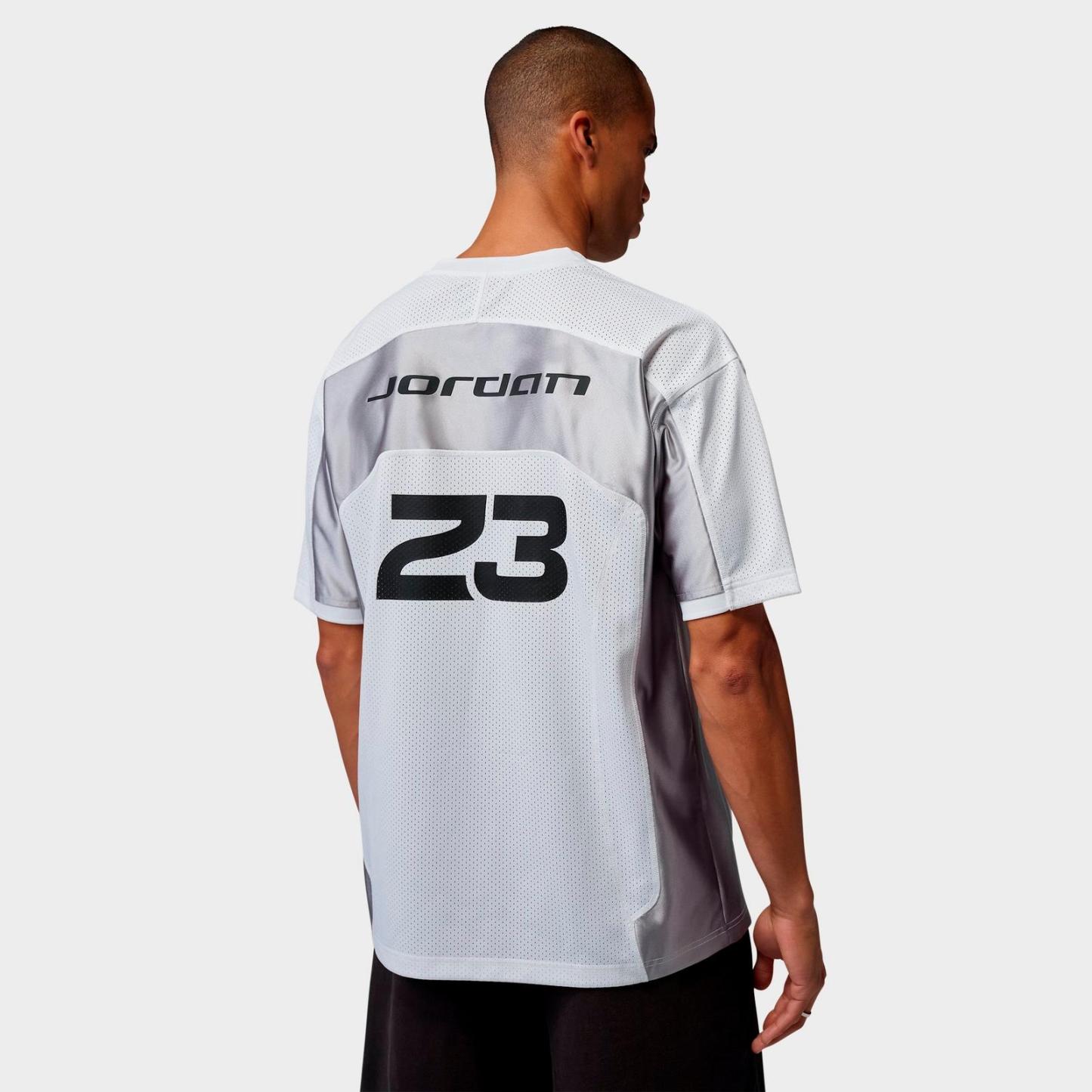 Men's Jordan Flight Football Jersey - blocked paneling and a crossover collar equip a sporty look - view 3