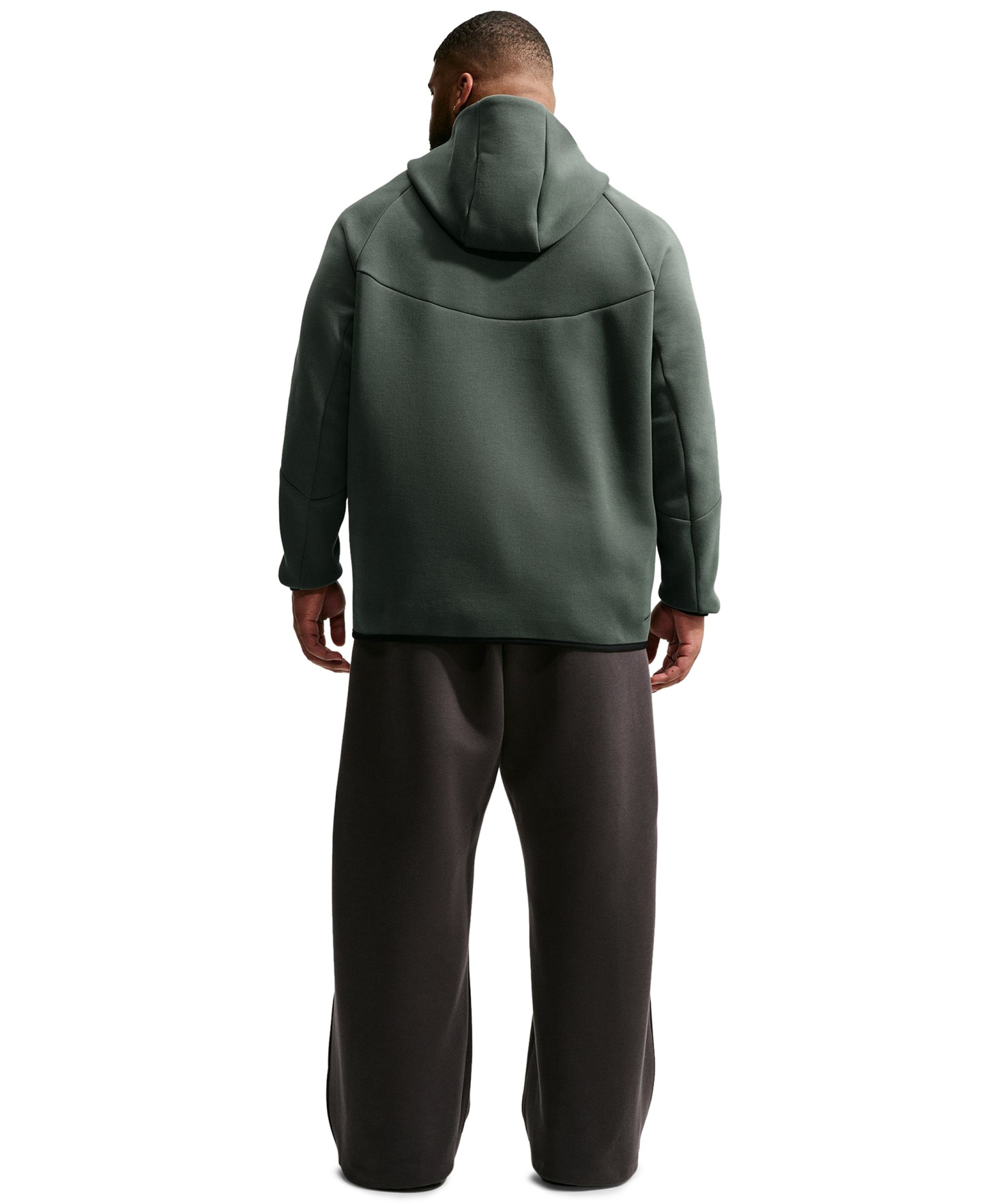 Nike Men's Tech Fleece Full-Zip Hoodie - Camo Green/Black