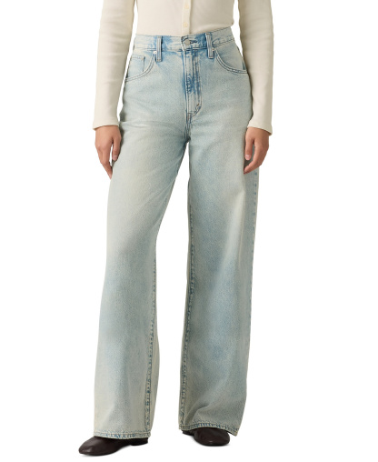 Levi's Women's Cinch-Waist Lightweight Baggy Jeans - A Little Hazy