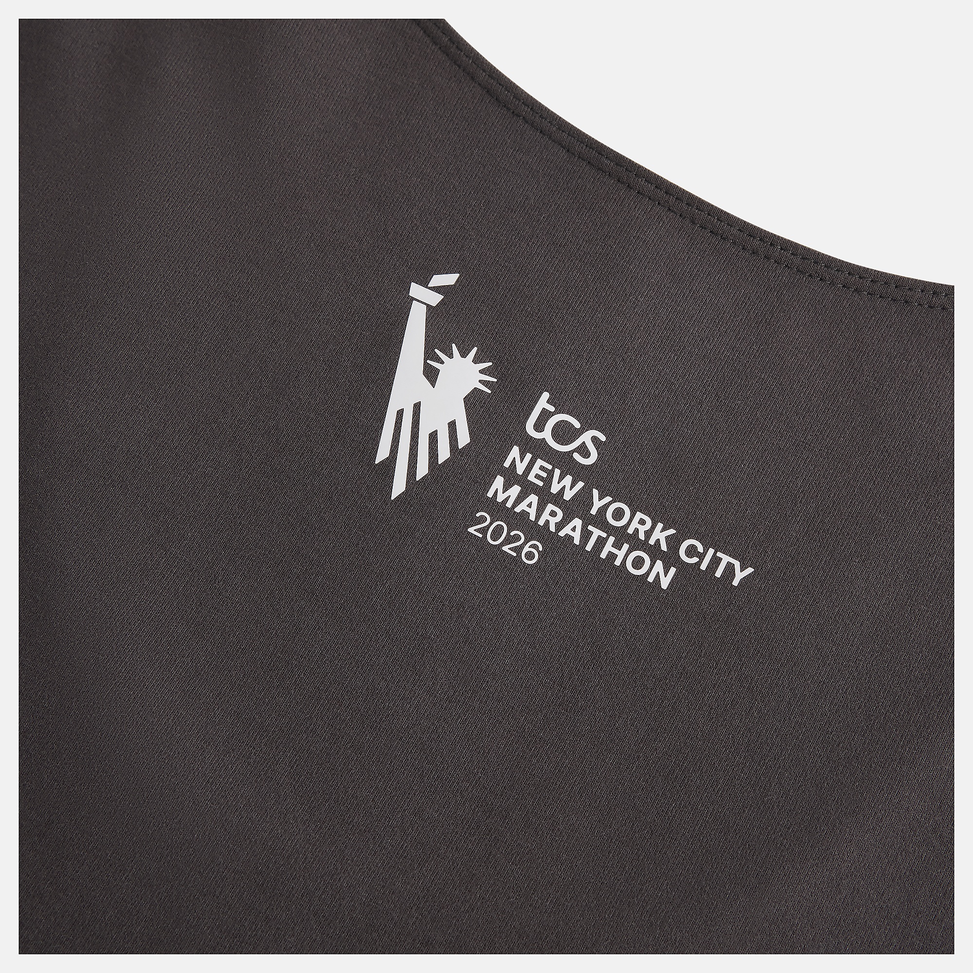New Balance NYC Marathon Cotton Fitted Tank, WT62W36JBLK