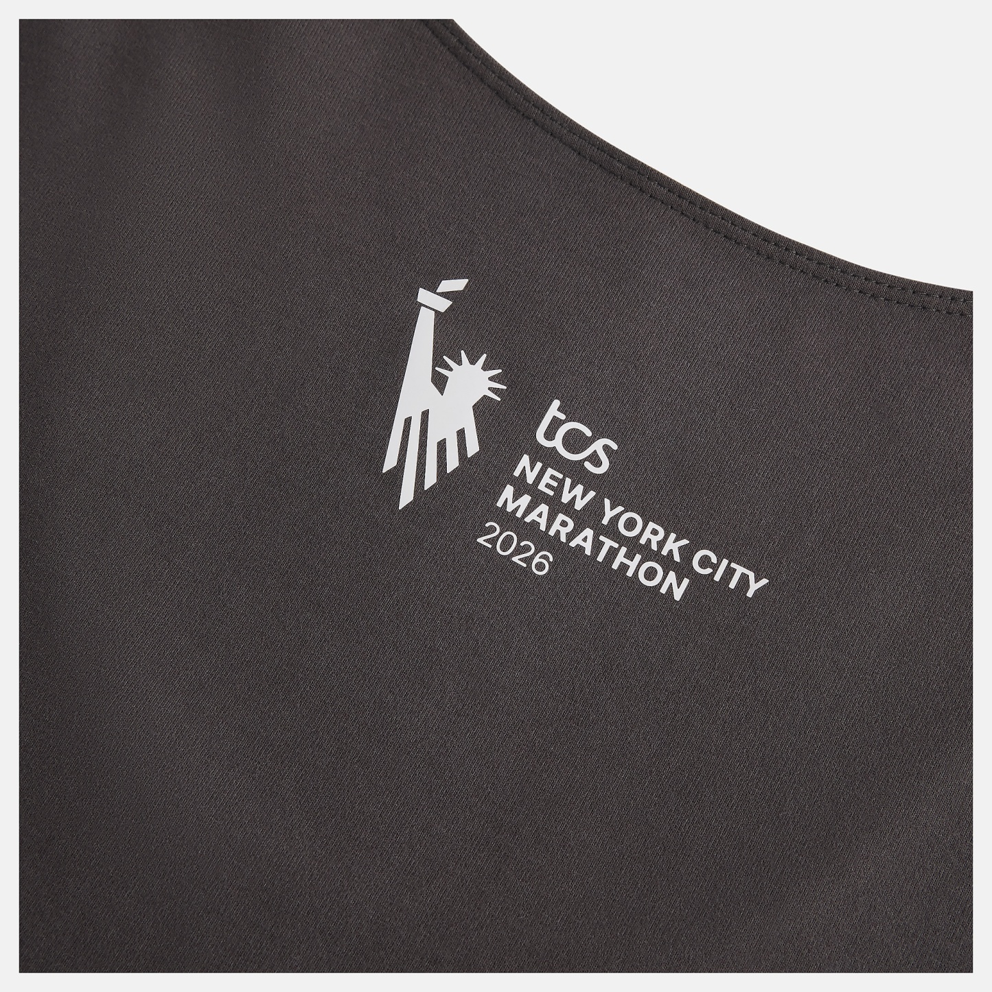 New Balance NYC Marathon Cotton Fitted Tank, WT62W36JBLK