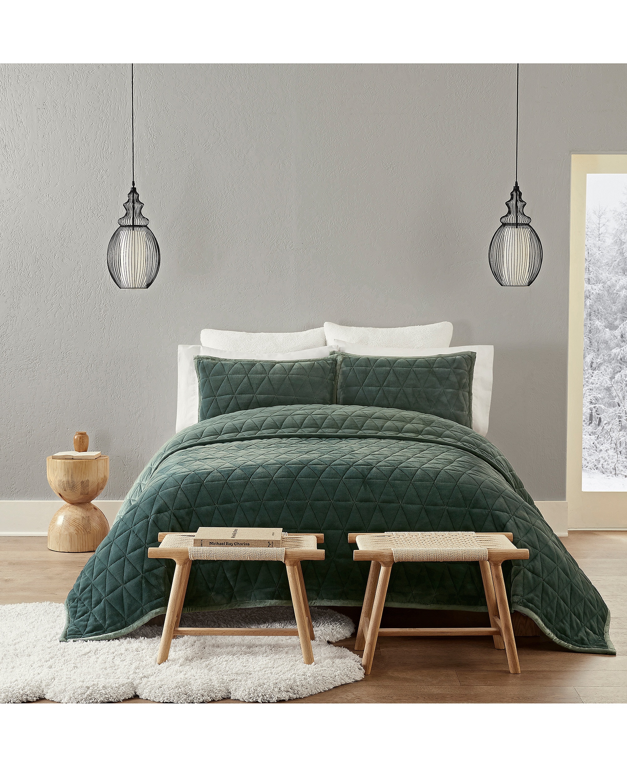 UGG® Coco 2-Piece Quilt Set, Twin/Twin XL - Deep Night