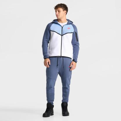 Men's Nithtke Tech Fleece Windrunner Full-Zip Jacket - White/Psychic Blue/Diffused Blue