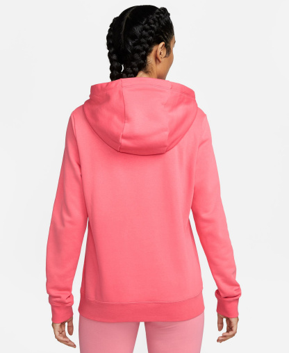 Nike Women's Sportswear Club Fleece Pullover Hoodie - Sea Coral/white