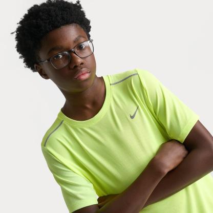 Big Kids' Nithtke Miler Dri-FIT T-Shirt - Volt Heather