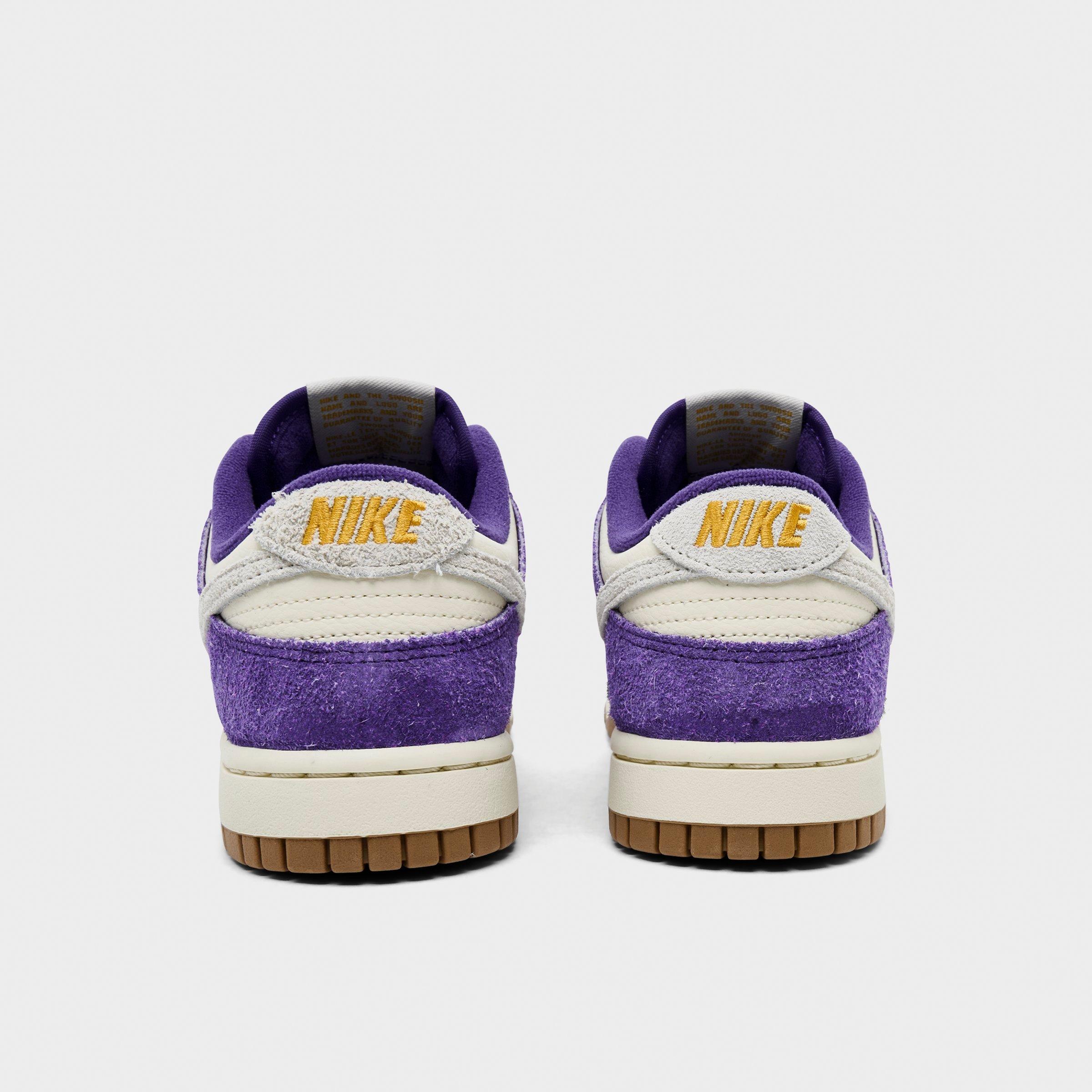 Women's Nithtke Dunk Low SE Casual Shoes - Court Purple/Coconut - Back view