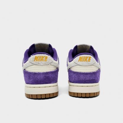 Women's Nithtke Dunk Low SE Casual Shoes - Court Purple/Coconut - Back view