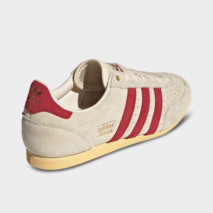 Women's adidas Originals Japan Casual Shoes - Part 3 - Warm Vanilla/Team Victory Red/Gold Metallic - Back view