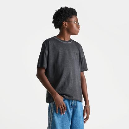Big Kids' adidas Originals Washed Logo Short-Sleeve T-Shirt - Black