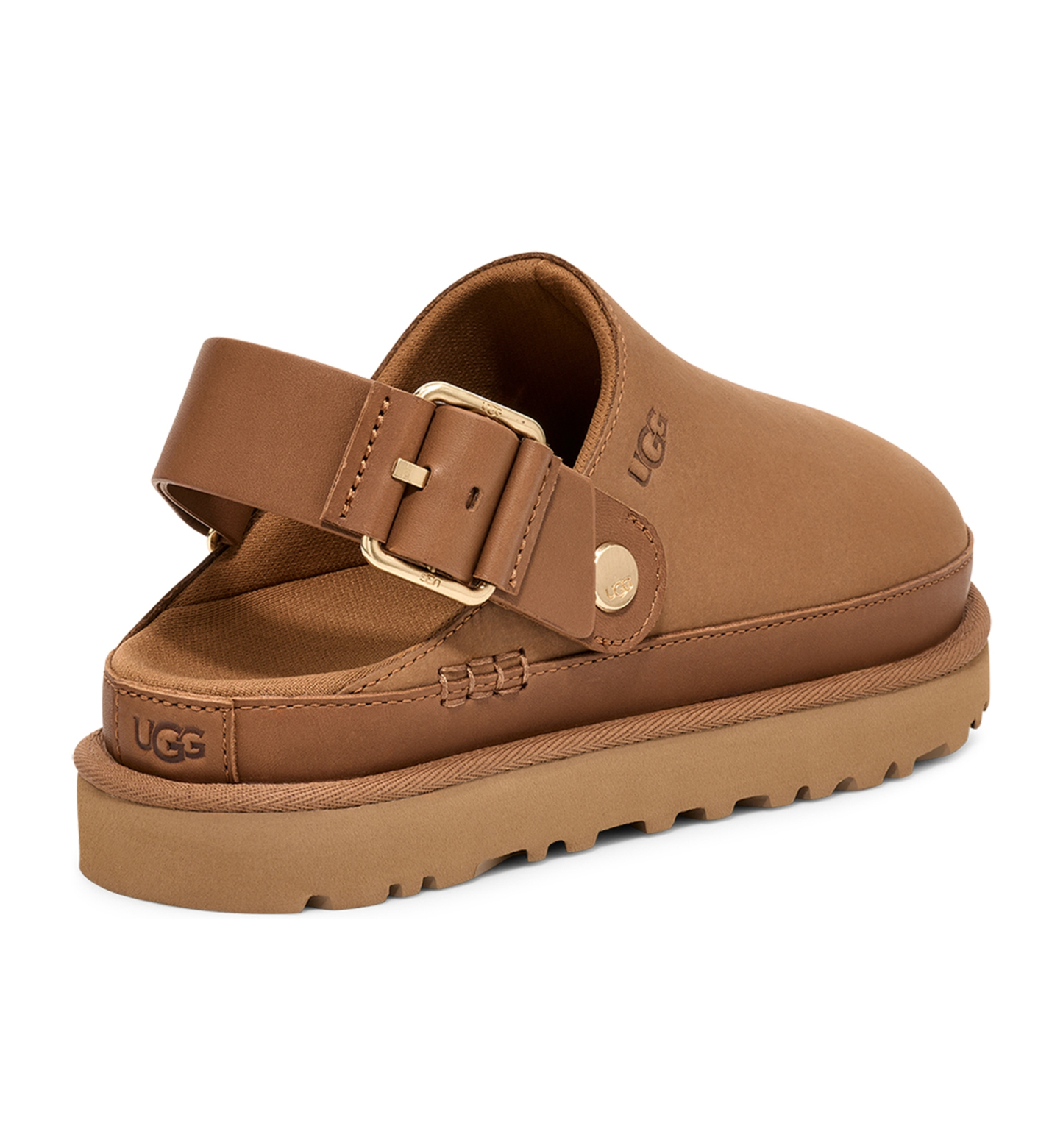 UGG® Women's Goldenstar Villa Round Toe Clogs - Chestnut
