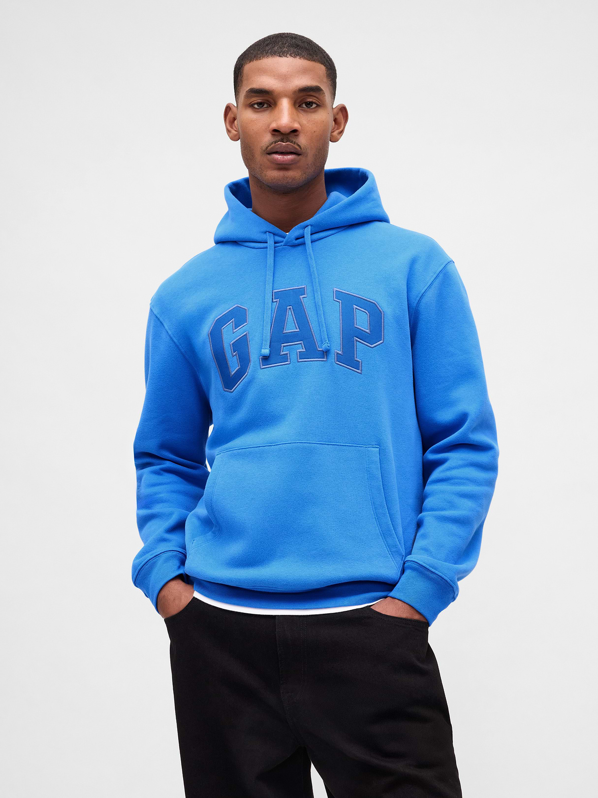 Adult VintageSoft Arch Logo Hoodie - SUPERSONIC BLUE