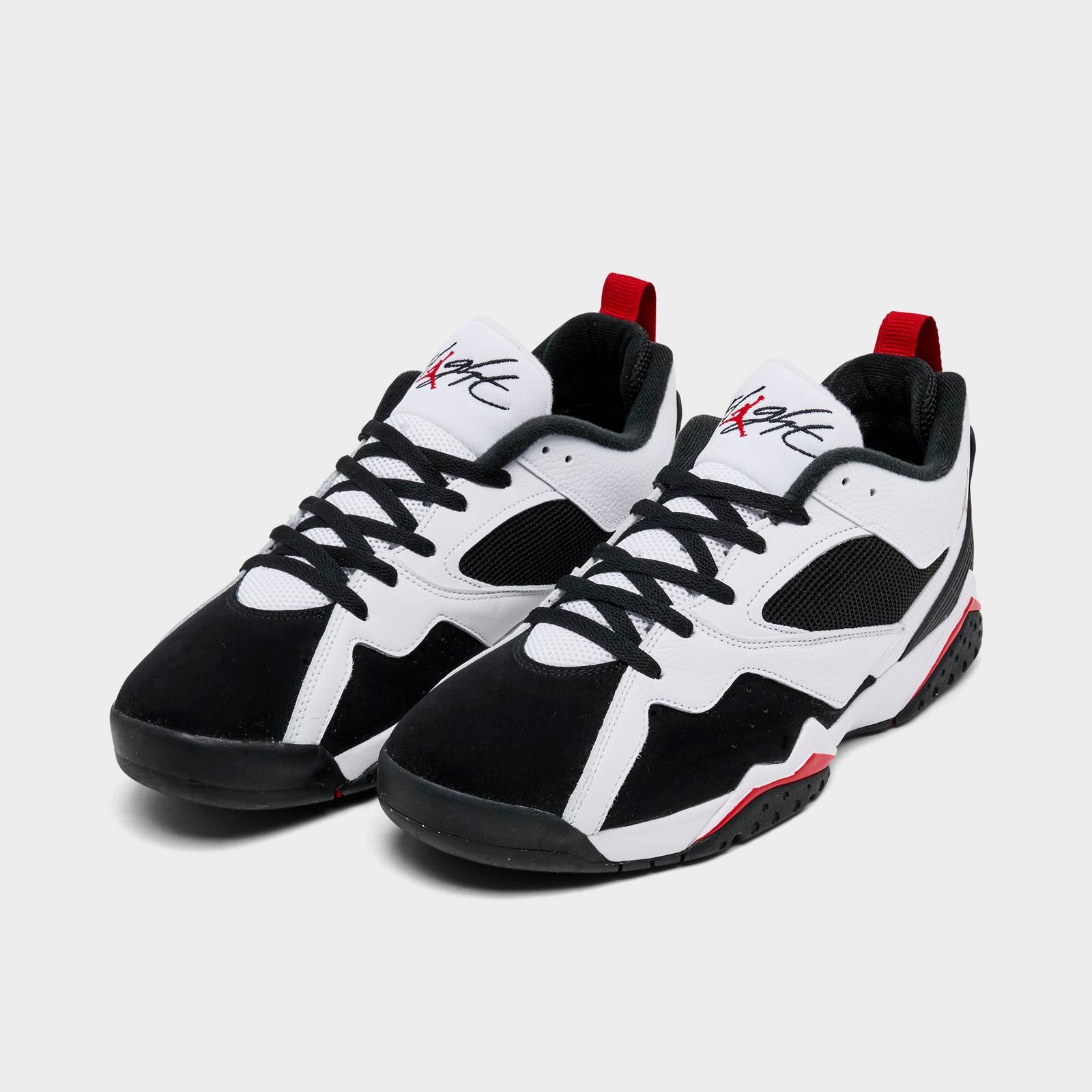 Men's Air Jordan MVP 92 Casual Shoes - White/Black/Gym Red - view 2