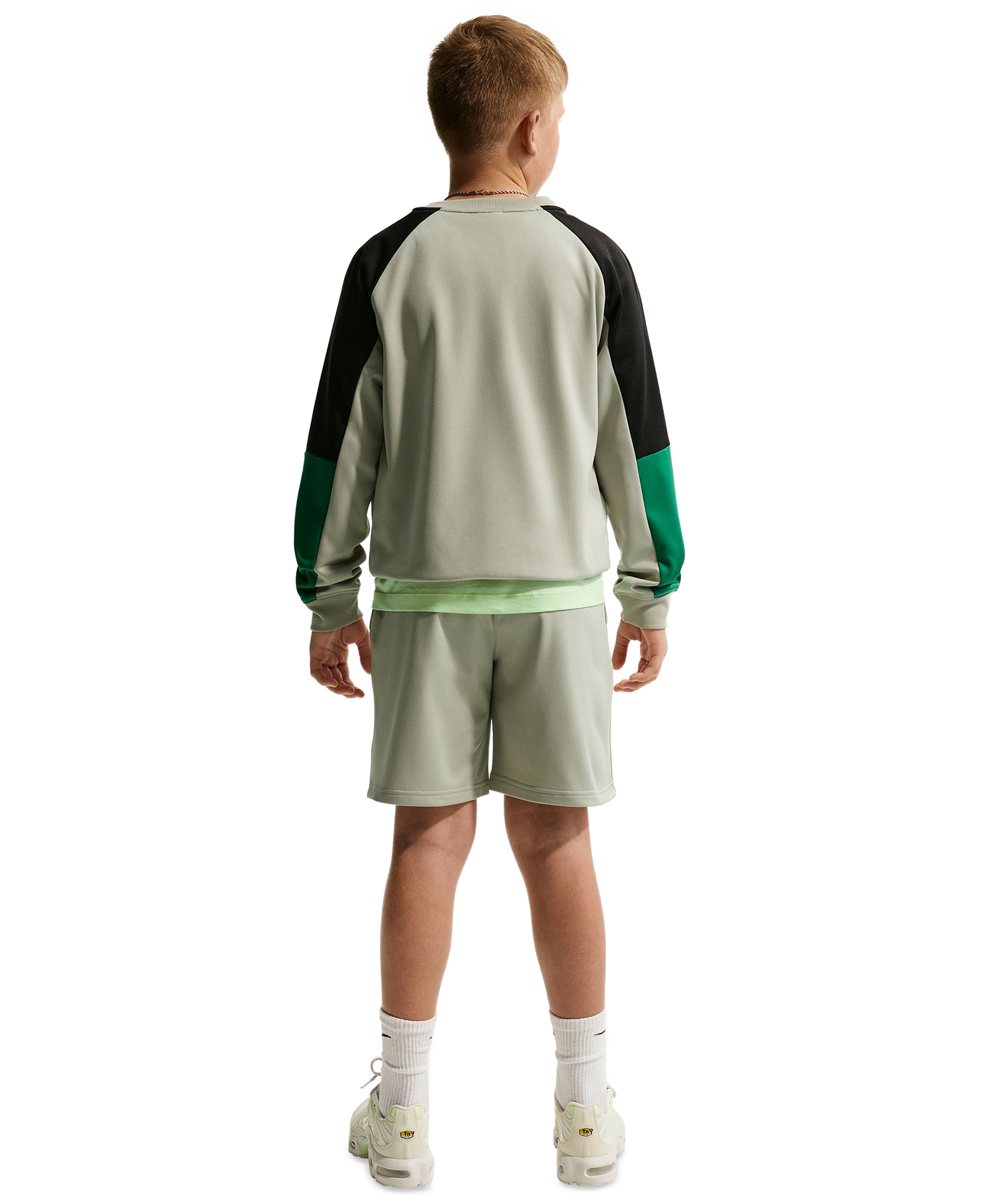 Nike Boys' 8-20 Sportswear Crewneck Sweatshirt & Shorts, 2-Piece Set - Spruce Fog