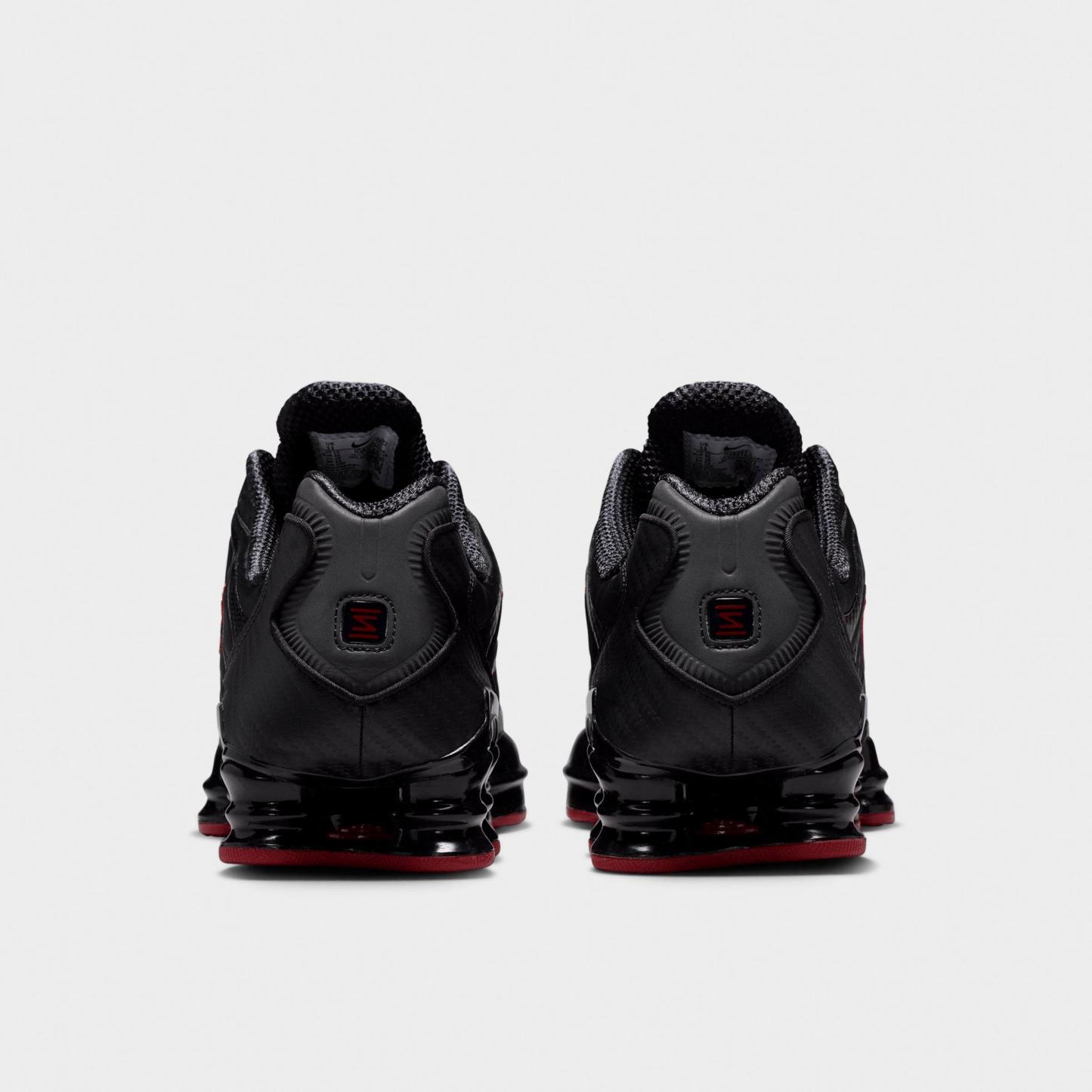 Men's Nithtke Shox TL Casual Shoes - Part 2 - Black/Tough Red/Black - Back view