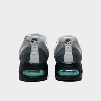Women's Nithtke Air Max 95 Big Bubble Casual Shoes - Part 2 - Black/White/Medium Grey/Fresh Mint - Back view