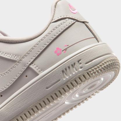 Little Kids' Nike Force 1 Low Casual Shoes - Light Bone/Playful Pink/Fauna Brown/Light Bone