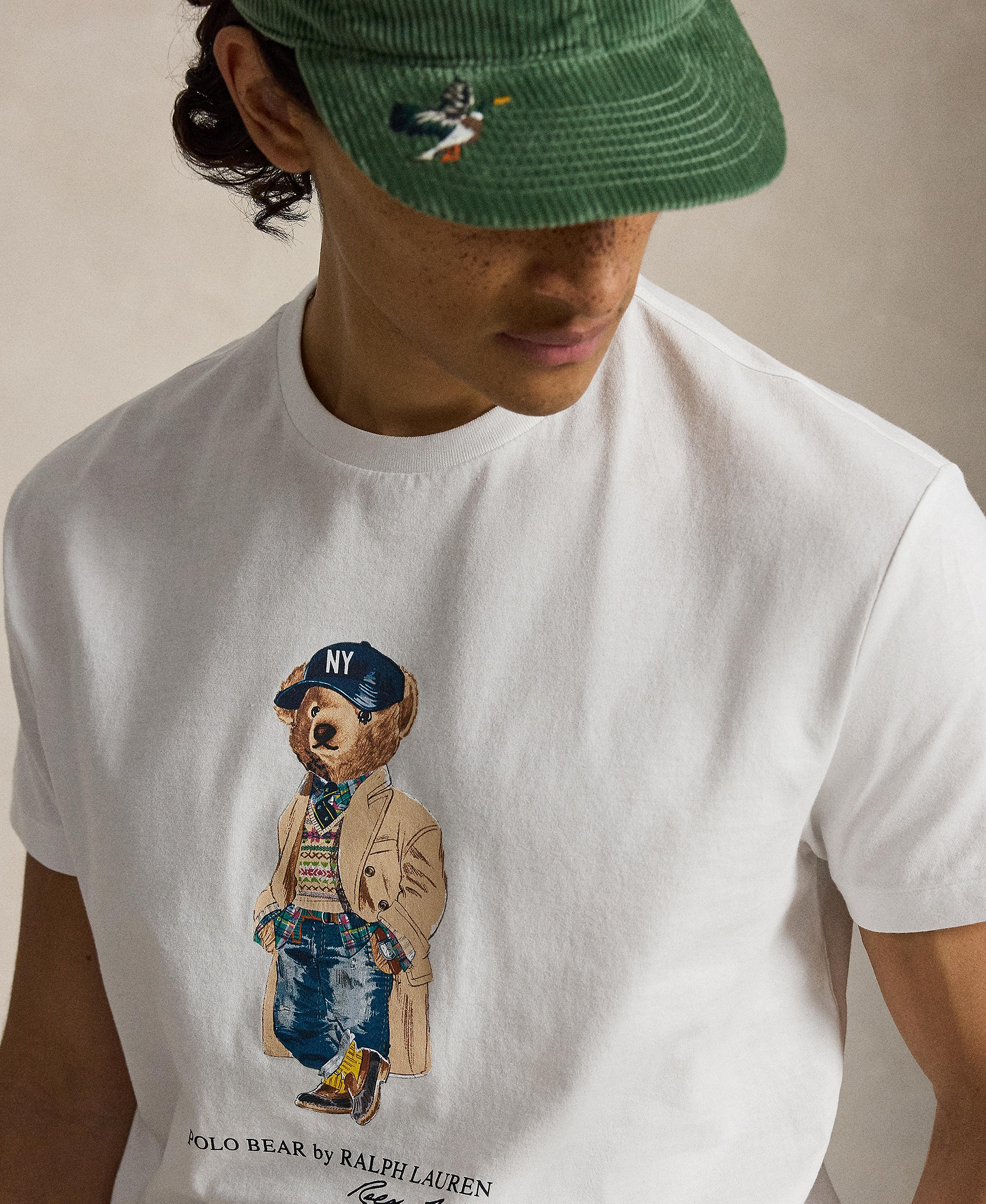 Polo Ralph Lauren Men's Classic-Fit Polo Bear T-Shirt - White