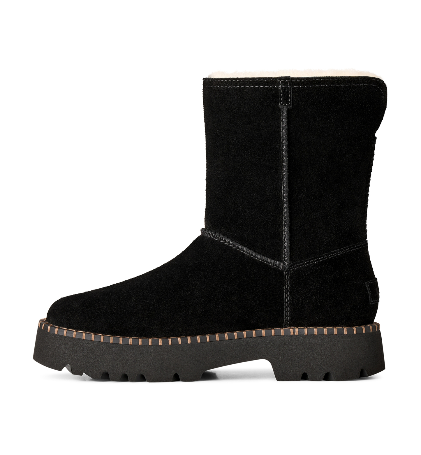 UGG® Women's Uptowner Round Toe Short Booties - Black