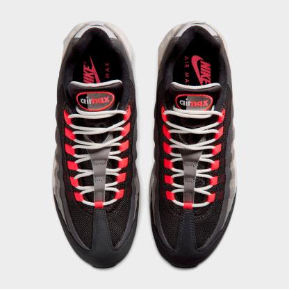 Men's Nithtke Air Max 95 Big Bubble Scorpion Casual Shoes - Part 2 - Anthracite/Solar Red/Light Graphite/Light Charcoal - Top view