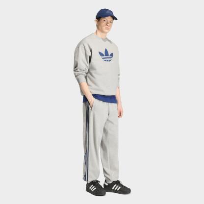 Men's adidas Originals Adicolor 3-Stripes Cuffed Sweatpants - Medium Grey Heather