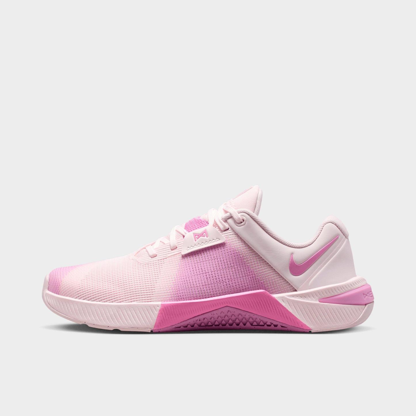 Women's Nithtke Metcon 10 Training Shoes - Pearl Pink/Light Magenta/Barely Rose/Light Magenta - Left shoe facing left. Outside of the shoe.
