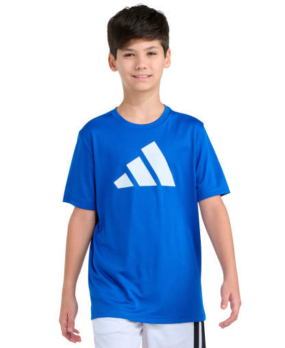 adidas Boys' 8-20 Graphic Print Crewneck T-Shirt - Bright Blue