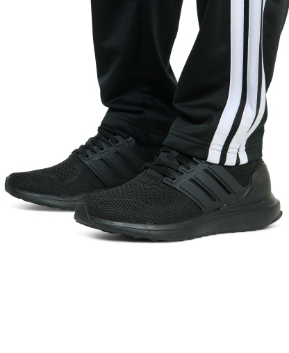 adidas Boys' 8-20 Elastic Waistband Essential 3-Stripe Straight Leg Pants - Black