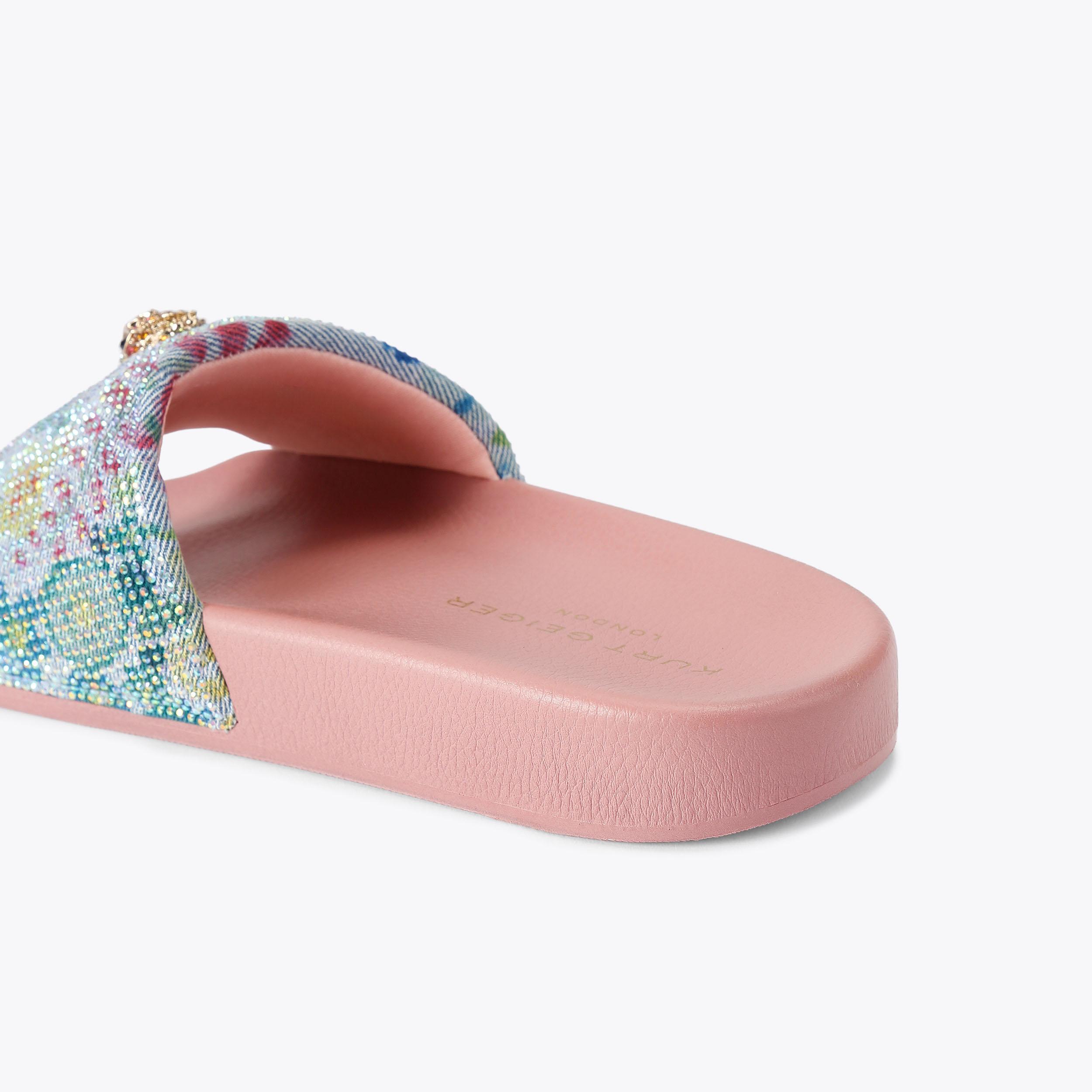 Kurt Geiger London Meena Eagle Slide - Blue - view 4