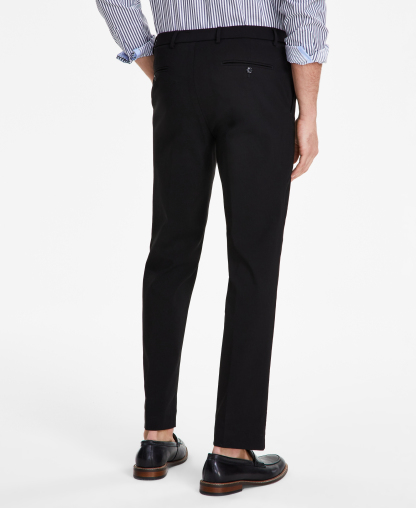 Tommy Hilfiger Men's Modern-Fit TH Flex Stretch Solid Performance Pants - Black