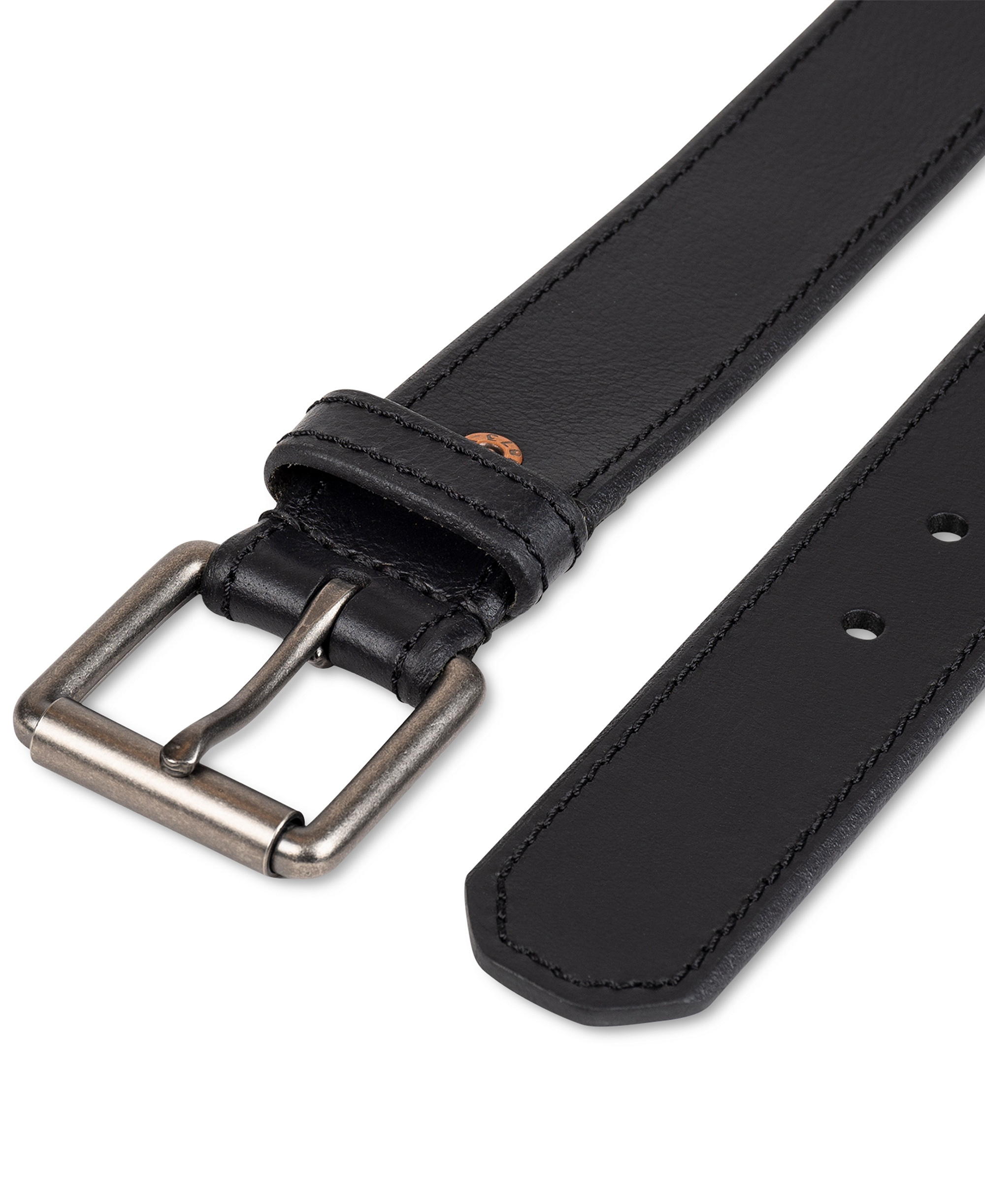 Levi's Men's Beveled-Edge Leather Belt - Black
