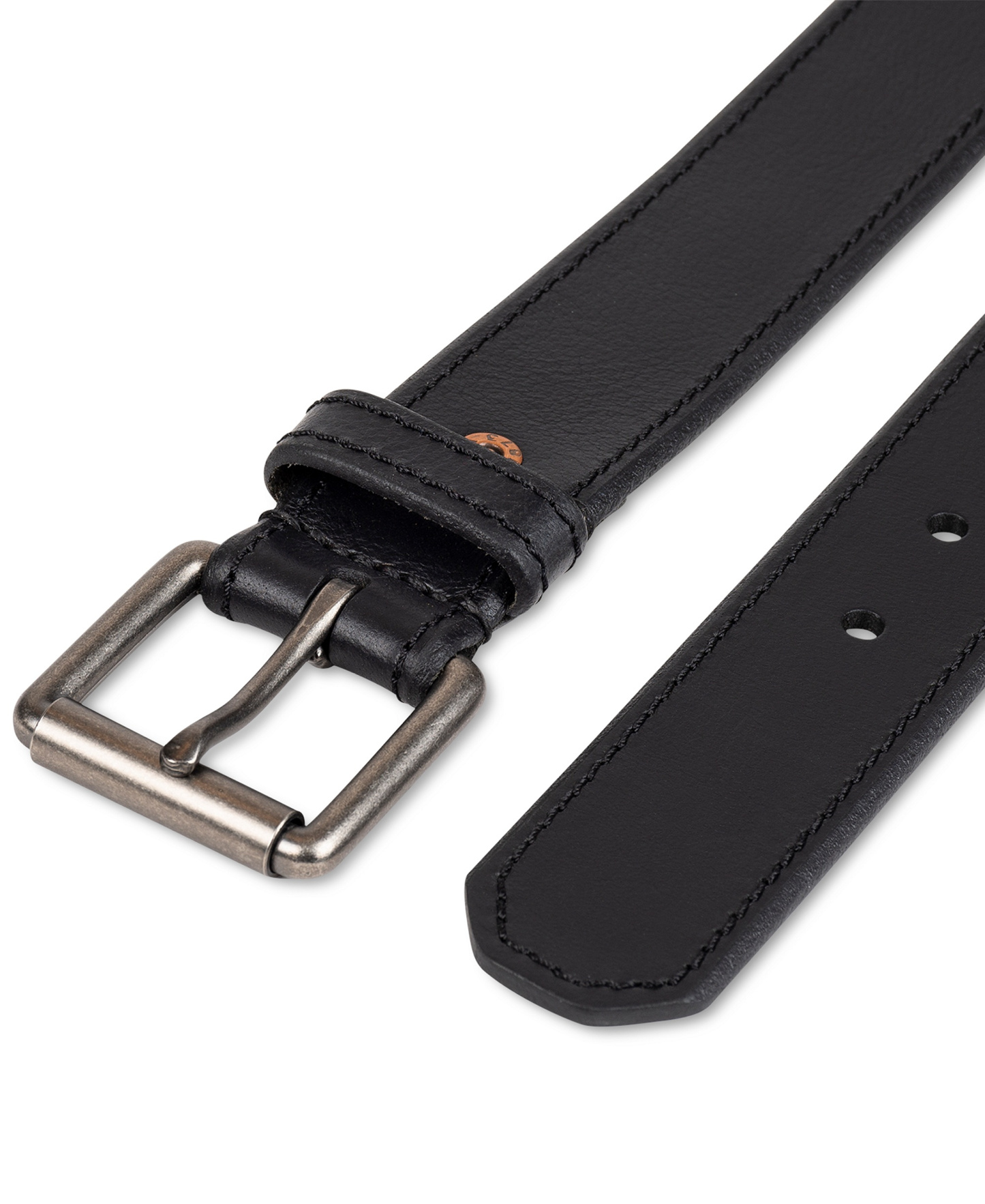 Levi's Men's Beveled-Edge Leather Belt - Black