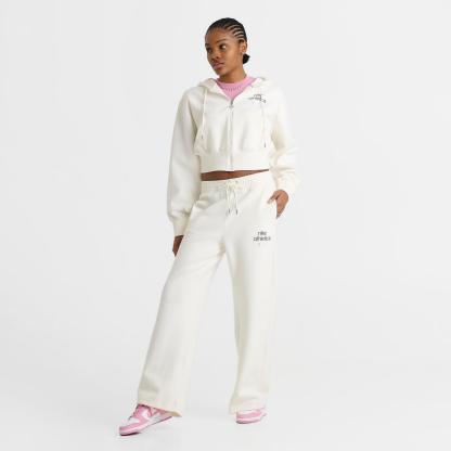 Women's Nike Sportswear Phoenix Fleece High-Waisted Wide-Leg Jogger Pants - Sail