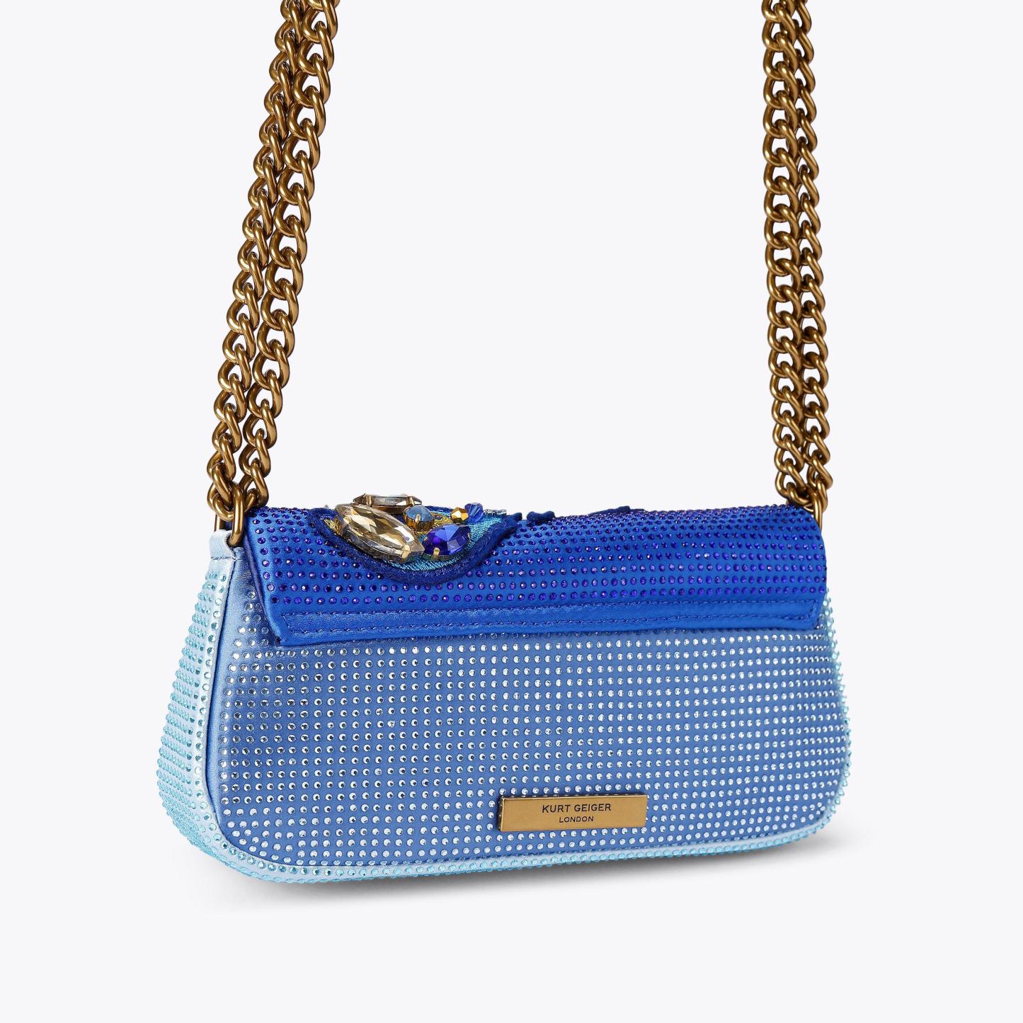 Kurt Geiger London Pickle Lobster Shoulder Bag - Blue - view 4