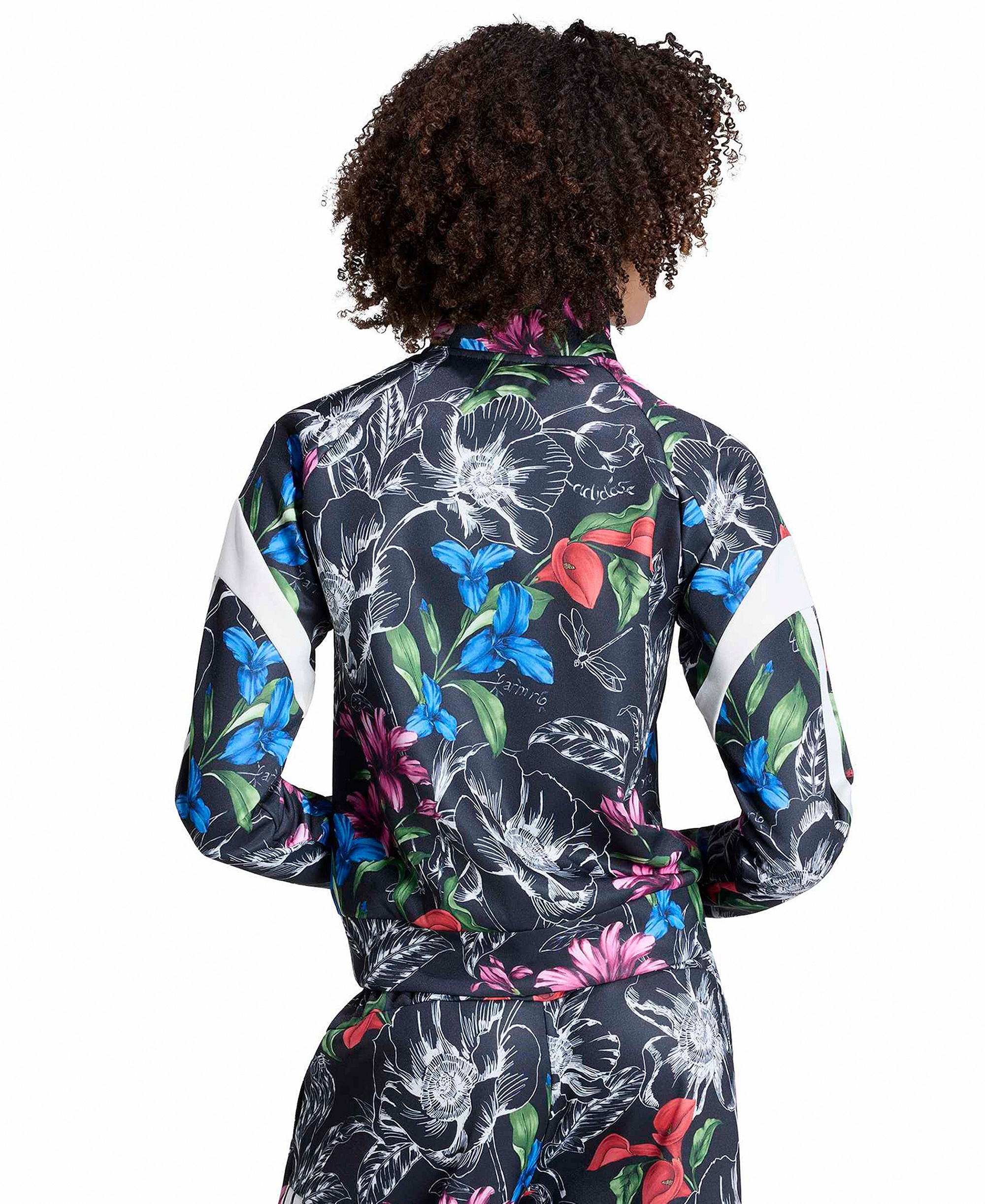adidas Women's Farm Tiro TT Floral Slim-Fit Jacket - Black