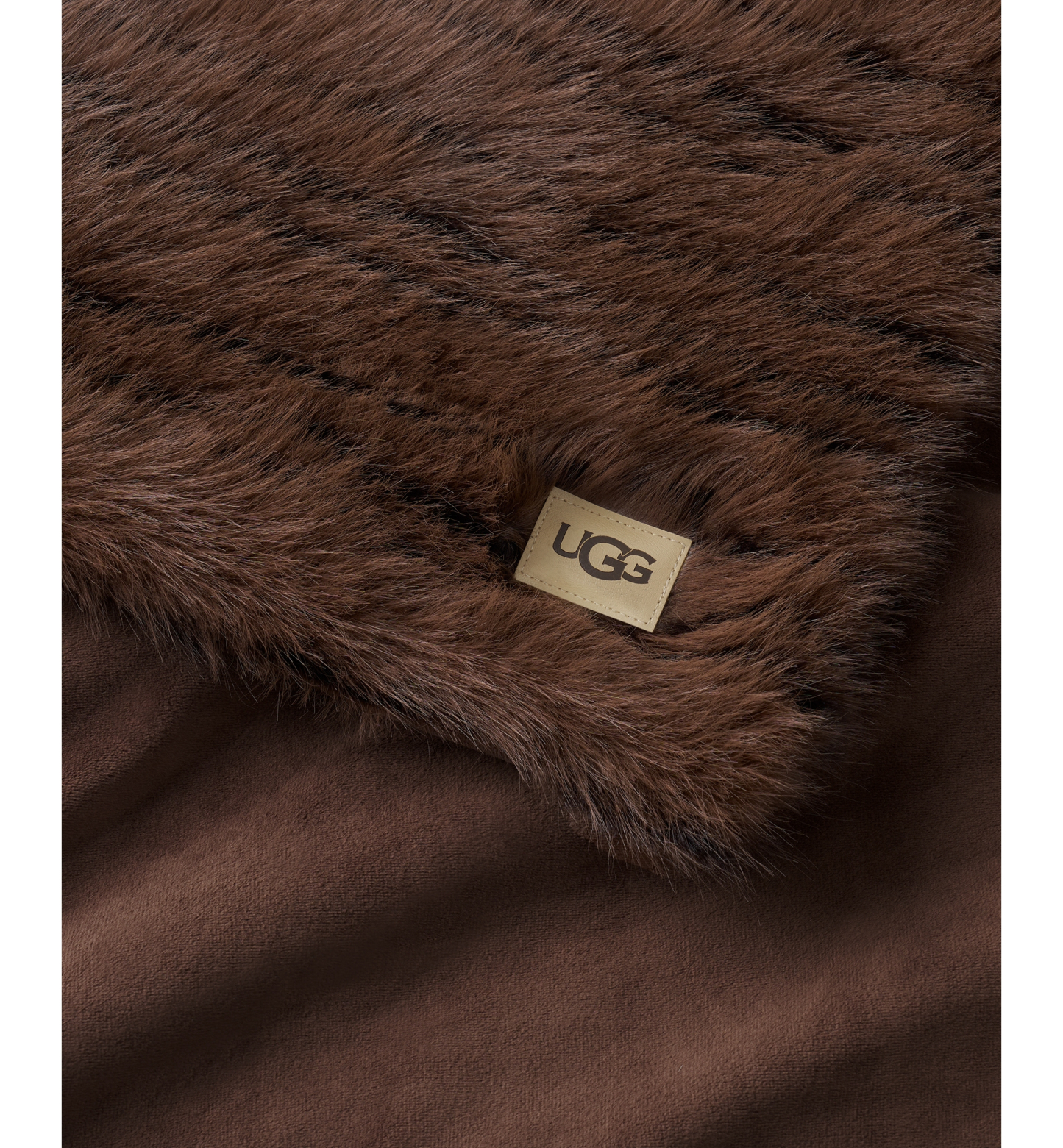 UGG® Petra Faux Fur Throw, 50" x 70" - Allspice