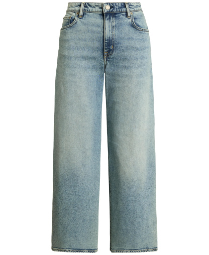 Lauren Ralph Lauren Women's High-Rise Wide-Leg Cropped Jeans - Alicia Wash