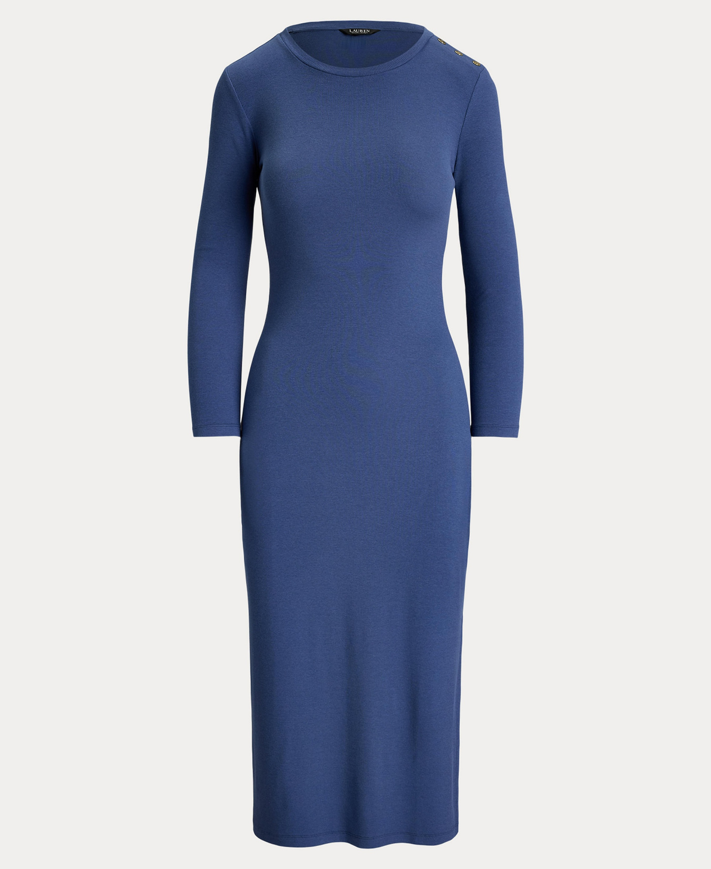 Lauren Ralph Lauren Women's Slim-Fit Crewneck Midi Dress - Inky Blue