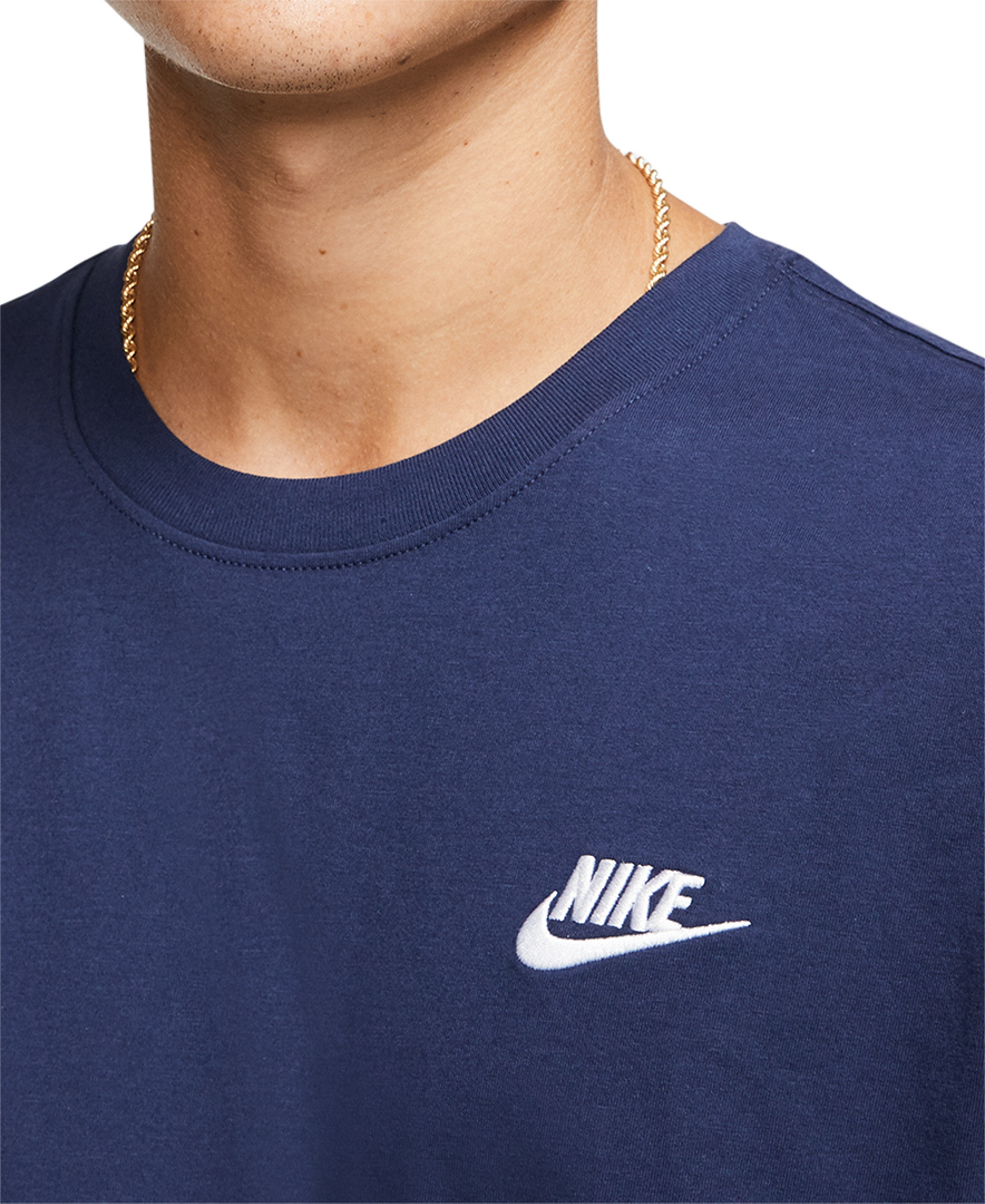 Nike Men's Sportswear Club Crewneck T-Shirt - Navy