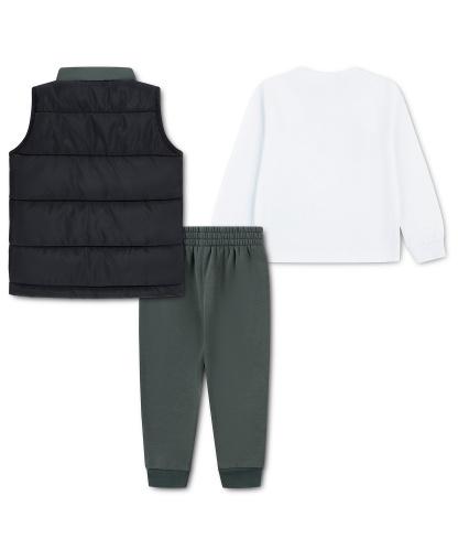 Nike Toddler Boys' 2T-4T Crewneck T-Shirt, Vest and Pants, 3-Piece Set - Camo Green
