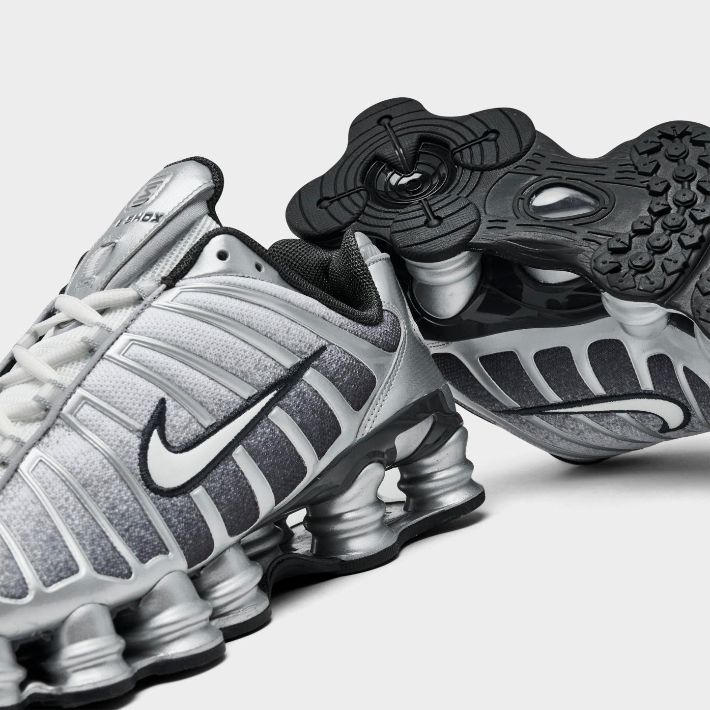 Men's Nithtke Shox TL Casual Shoes - Part 2 - Metallic Silver/Summit White/Wolf Grey/Anthracite/Black - Detail shot
