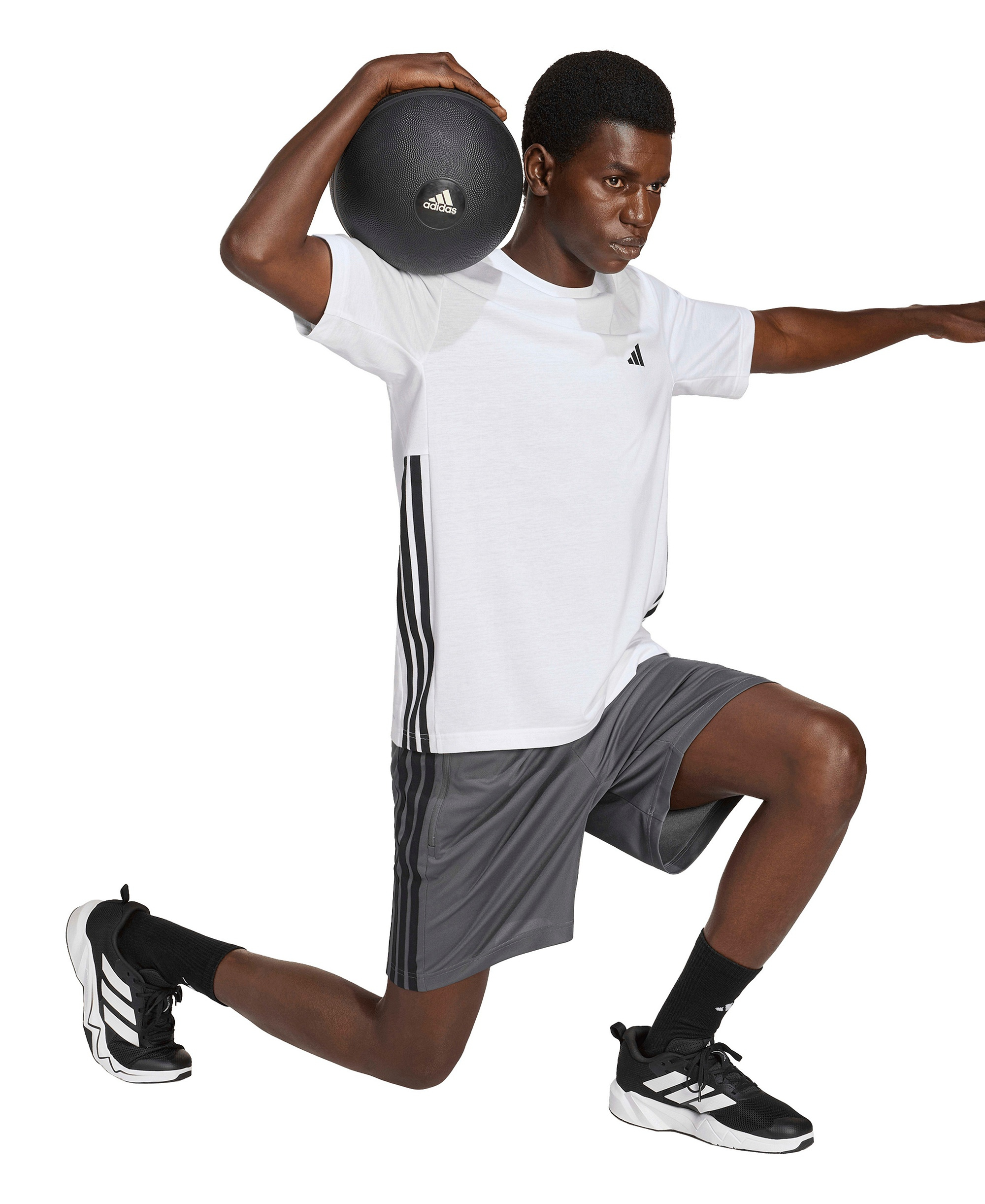 adidas Men's Workout Essentials Regular-Fit Shorts - Grey