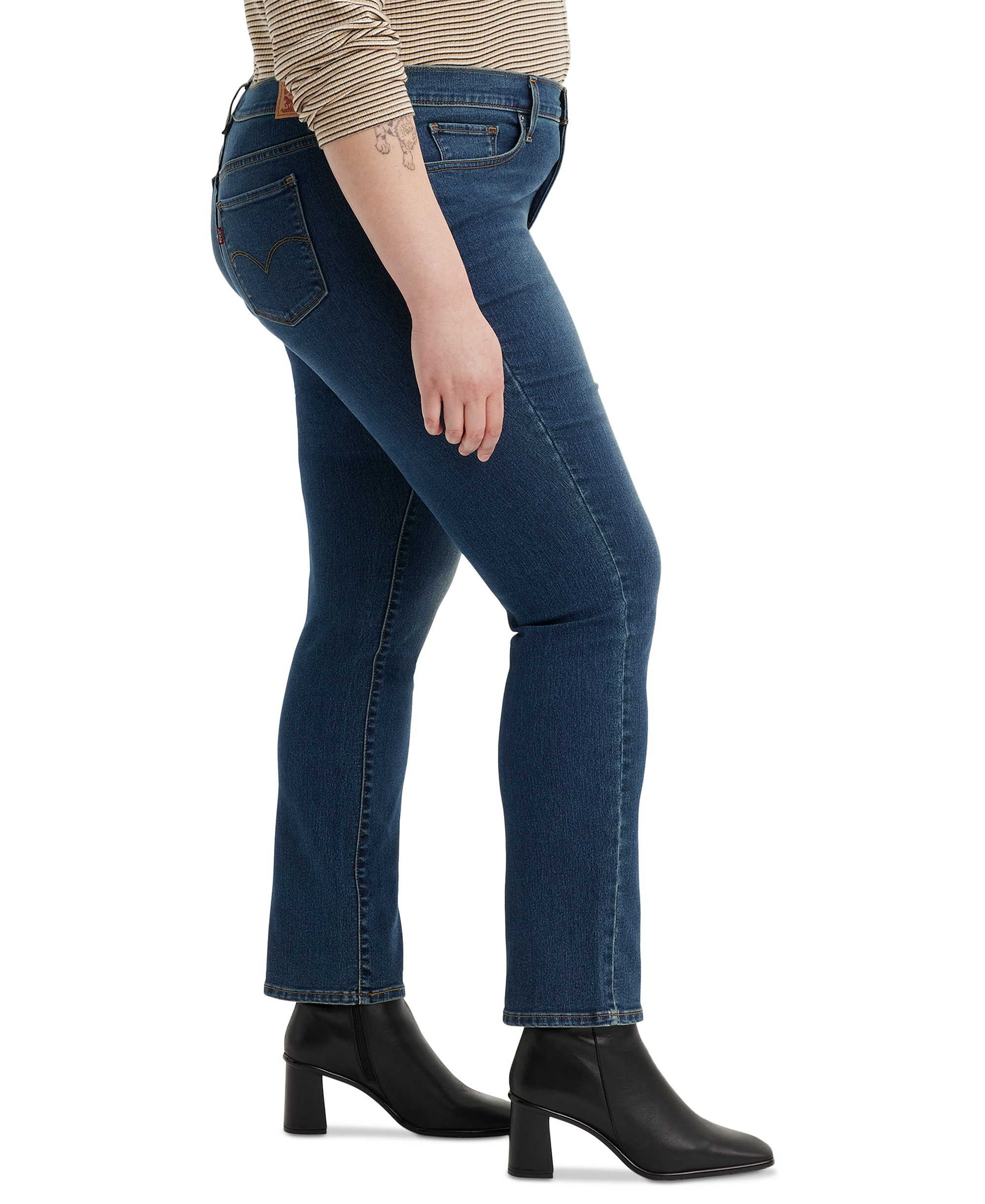 Levi's Women's 314 Shaping Slimming Straight Leg Mid-Rise Jeans - Zealous Blue