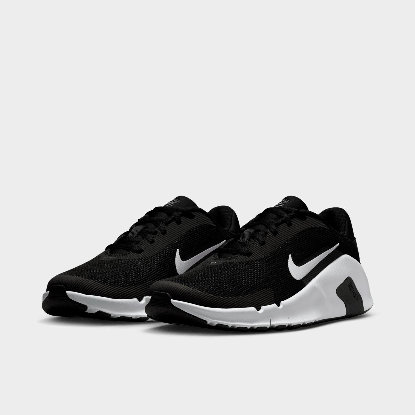 Women's Nithtke Flex Train Training Shoes (Extra Wide Width) - Black/Anthracite/White - Both shoes facing left