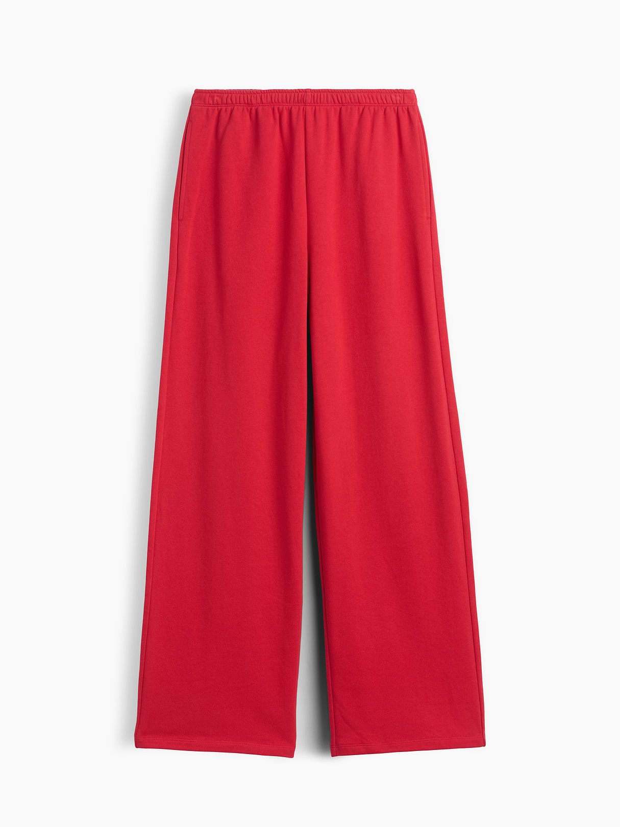 Mid Rise VintageSoft Terry Loose Sweatpants - Red