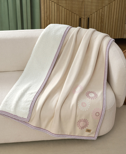 Kirkwood UGG Braid Throw, 50" x 70" - Cream