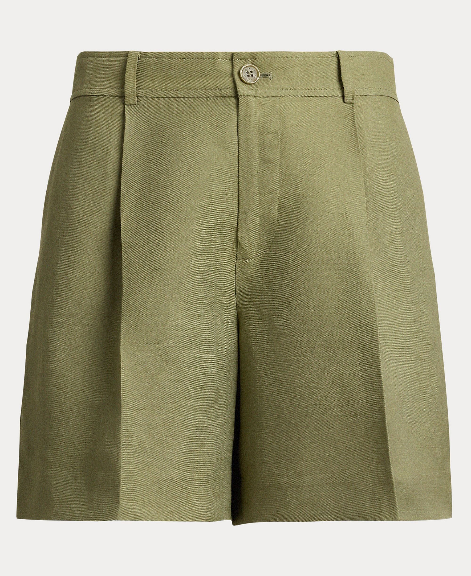 Lauren Ralph Lauren Women's High-Rise Pleated Twill Shorts - Light Agave